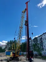 Мачта сваебойно-бурильная для МКГ-25, молот DD45 turbo