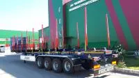 Полуприцеп сортиментовоз PF-41L Steelbear (пневмоподвеска, двускатная ошиновка)